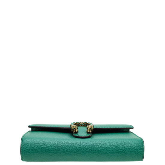Gucci Green Crystal Dionysus Mini Chain Bag
