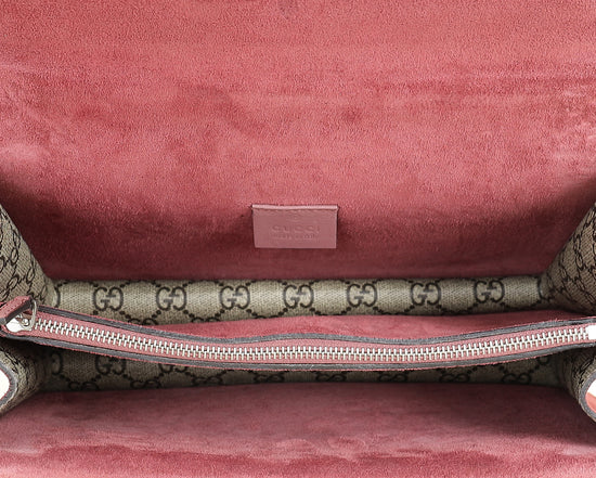 Gucci Bicolor GG Supreme Floral Print Dionysus Medium Shoulder Bag