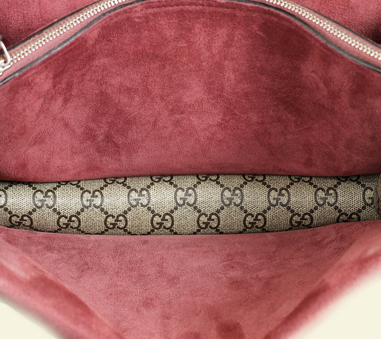 Gucci Bicolor GG Supreme Floral Print Dionysus Medium Shoulder Bag