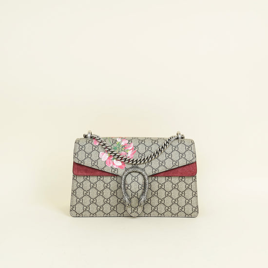 Gucci Bicolor GG Supreme Floral Print Dionysus Medium Shoulder Bag