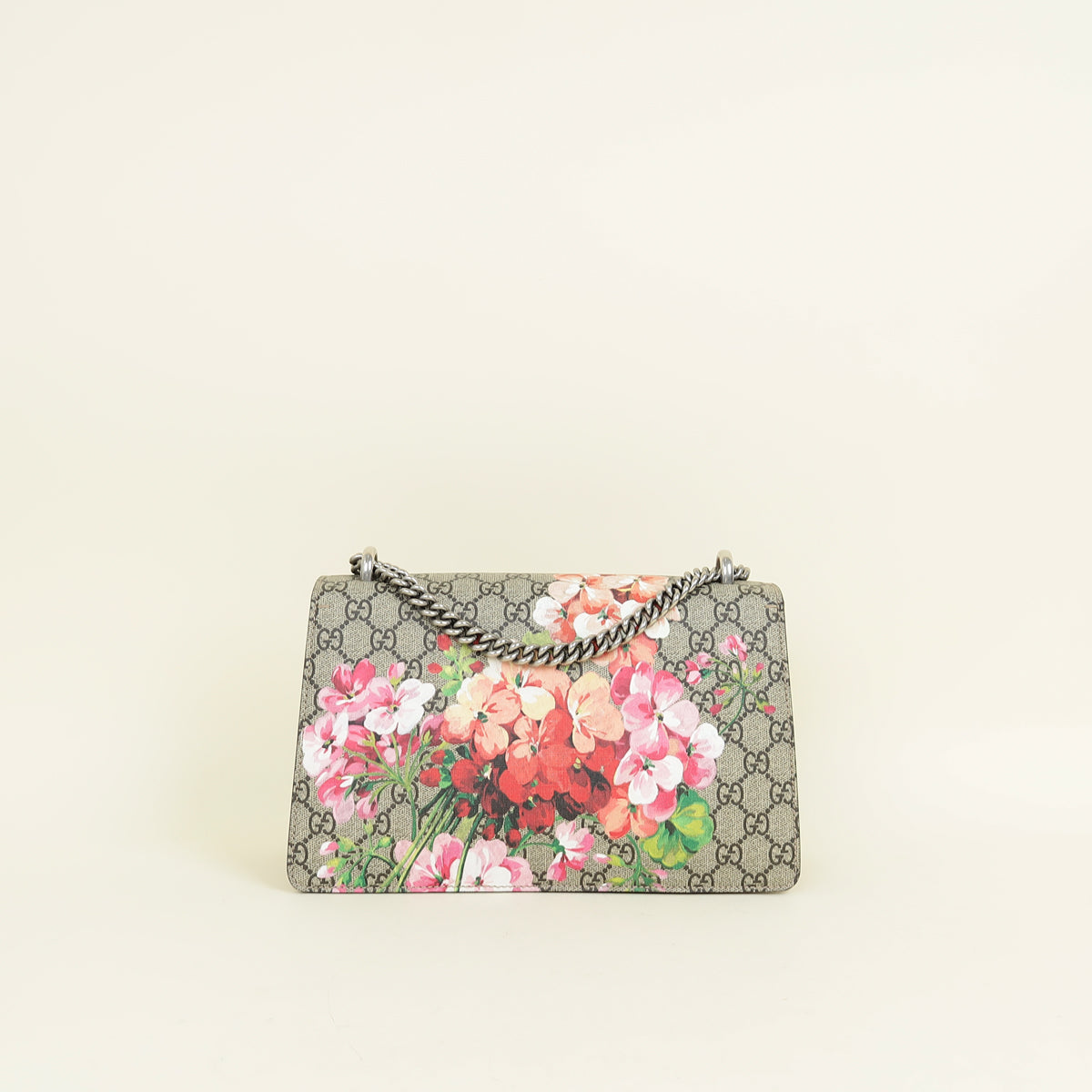 Gucci Bicolor GG Supreme Floral Print Dionysus Medium Shoulder Bag