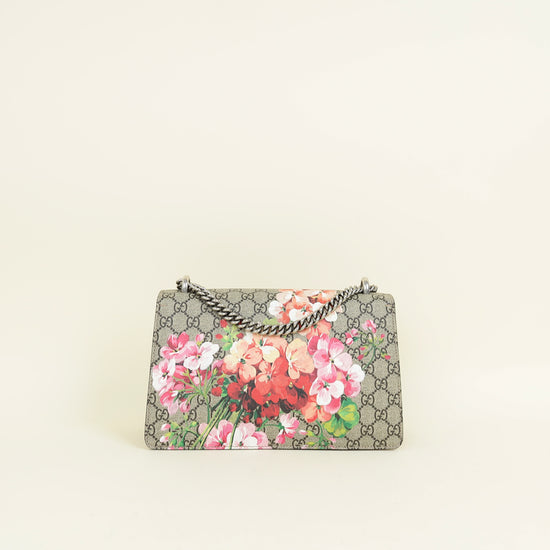 Gucci Bicolor GG Supreme Floral Print Dionysus Medium Shoulder Bag