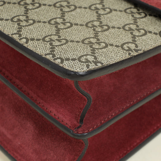 Gucci Bicolor GG Supreme Floral Print Dionysus Medium Shoulder Bag