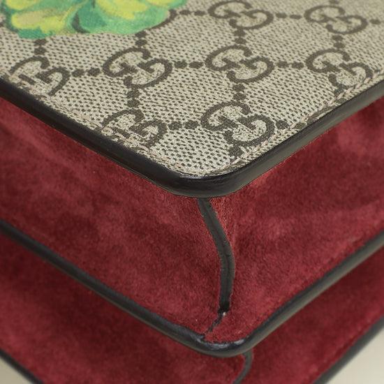 Gucci Bicolor GG Supreme Floral Print Dionysus Medium Shoulder Bag