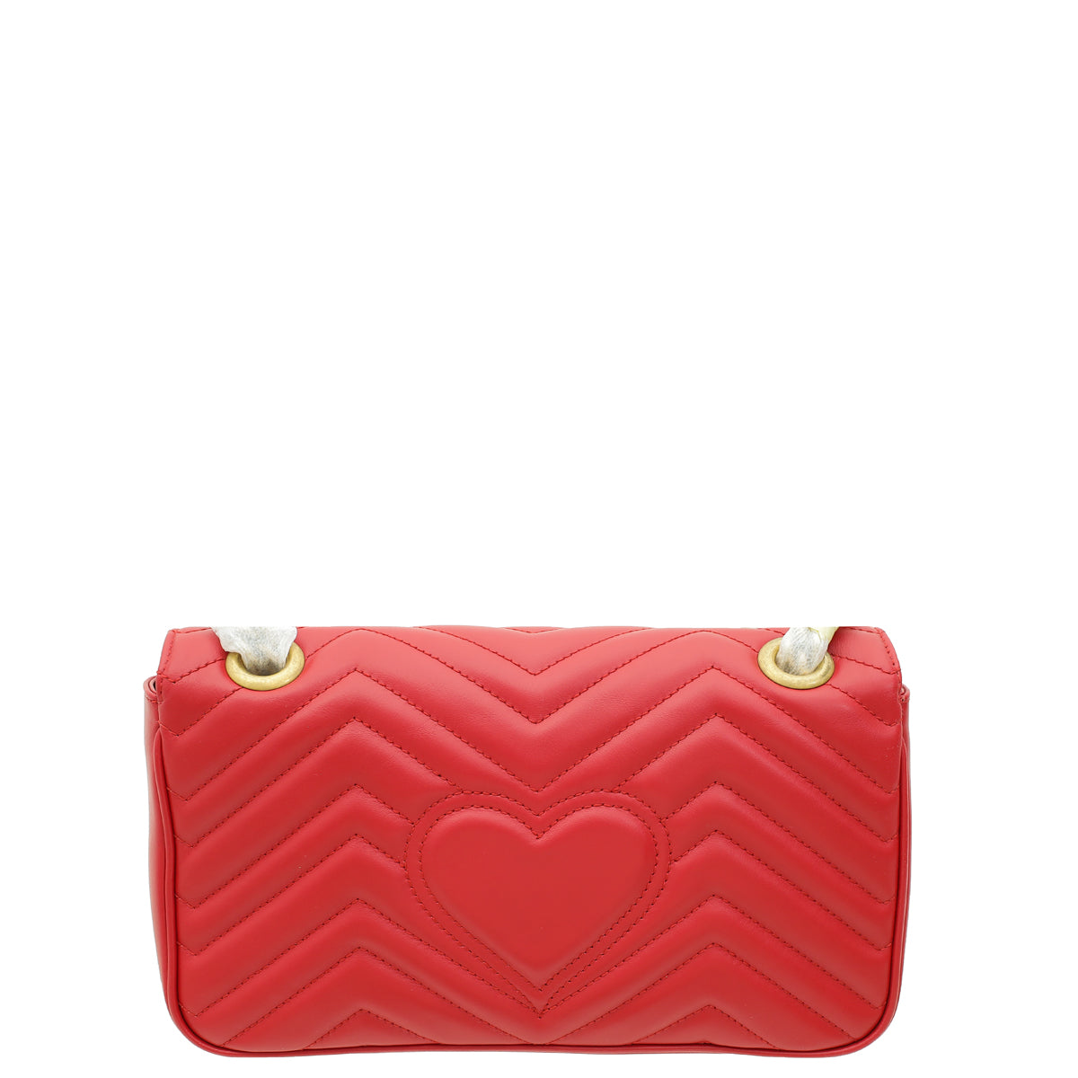 Gucci Red GG Marmont Shoulder Bag