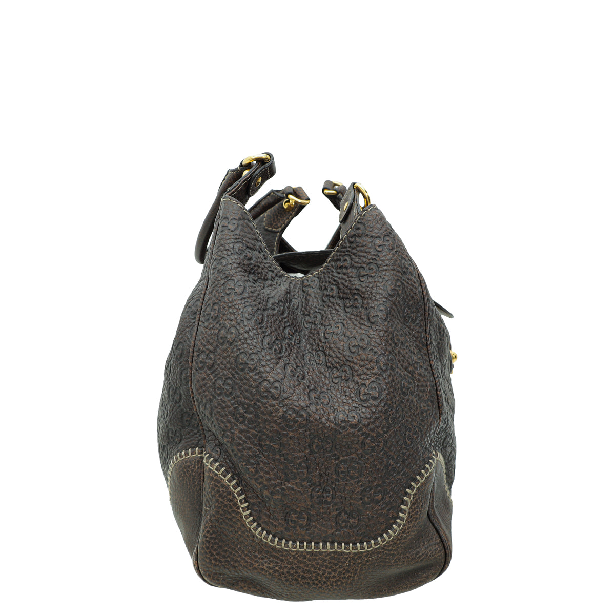 Gucci Brown Guccissima New Pelham Hobo Bag