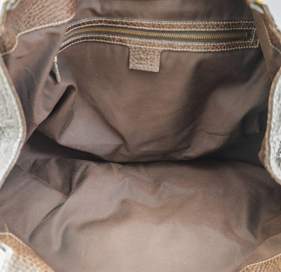 Gucci Brown Guccissima New Pelham Hobo Bag