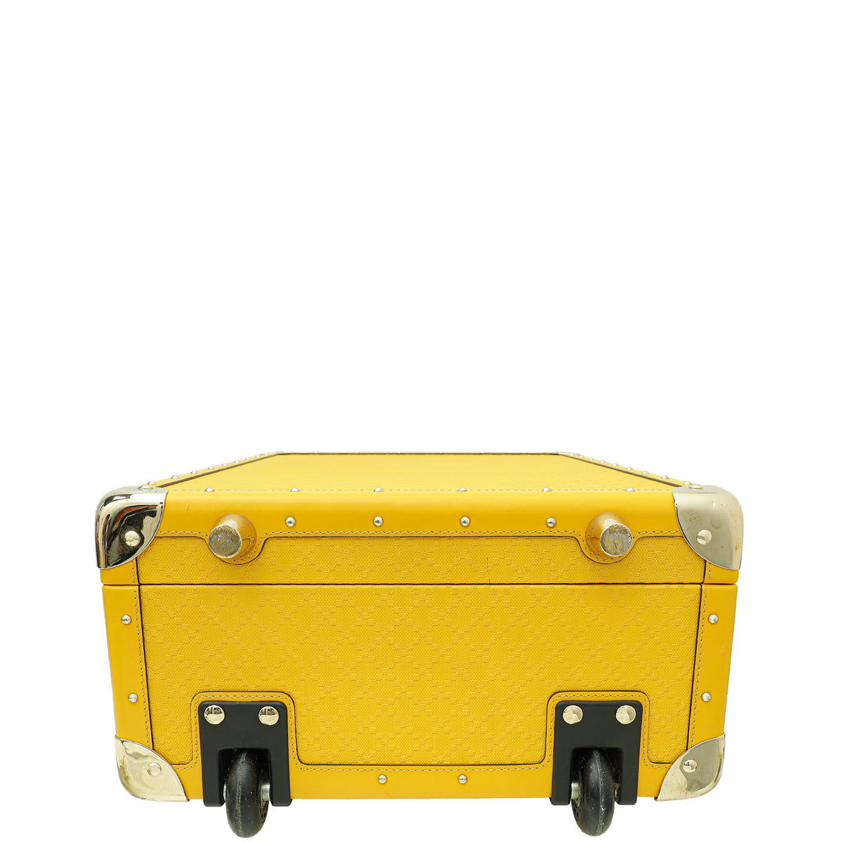 Gucci Yellow Bright Diamante Structured Lux Suitcase