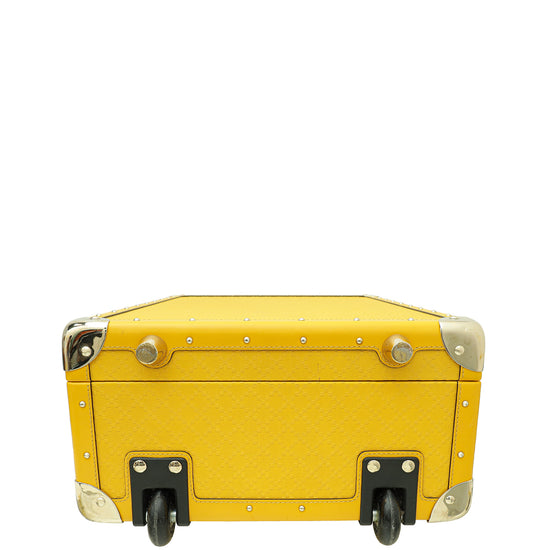 Gucci Yellow Bright Diamante Structured Lux Suitcase