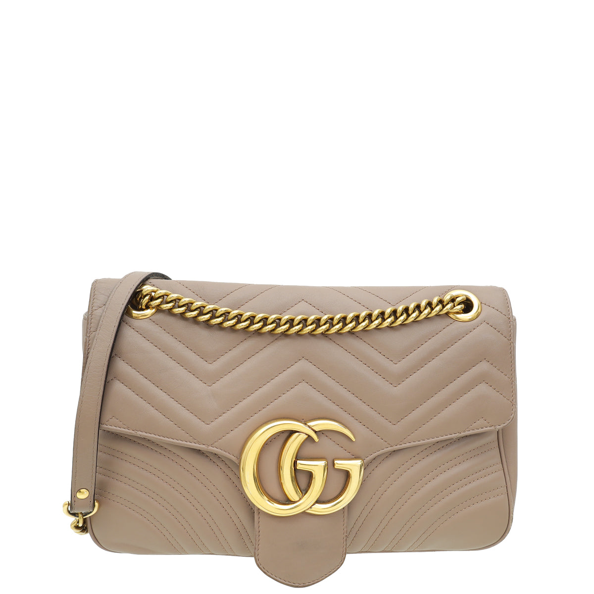 Gucci Dusty Pink GG Marmont Matelasse Medium Bag-Gucci-THE CLOSET
