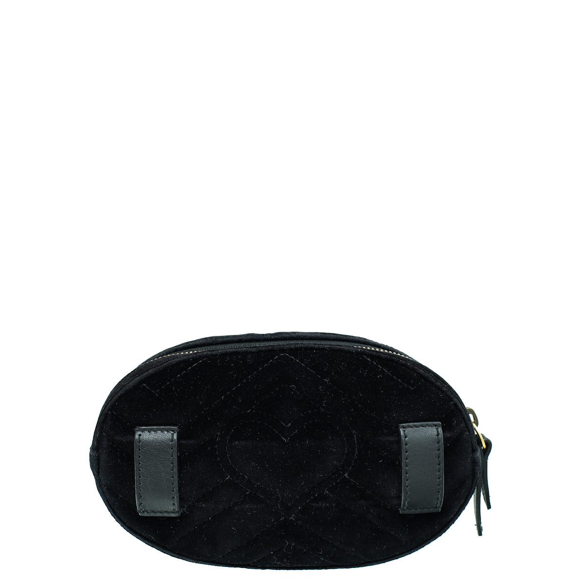 Gucci Black Velvet GG Marmont Mini Belt Bag-Gucci-THE CLOSET