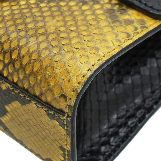 Gucci Tricolor Python Padlock Chain Small Bag
