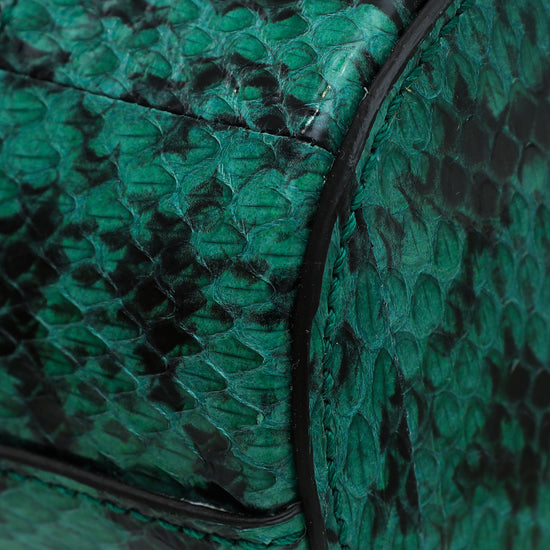 Gucci Green Python Ophidia Bucket Bag