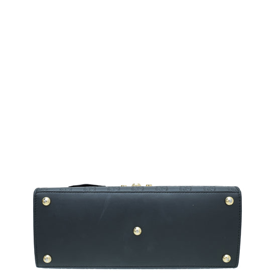 Gucci Black GG Guccissima Top Handle Small Bag