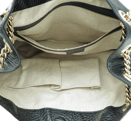 Gucci Black Soho Tassel Tote Bag