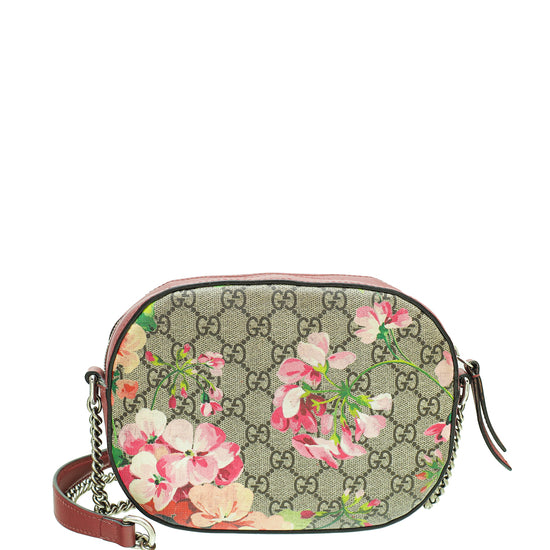 Gucci Bicolor Blooms Print Mini Chain Bag