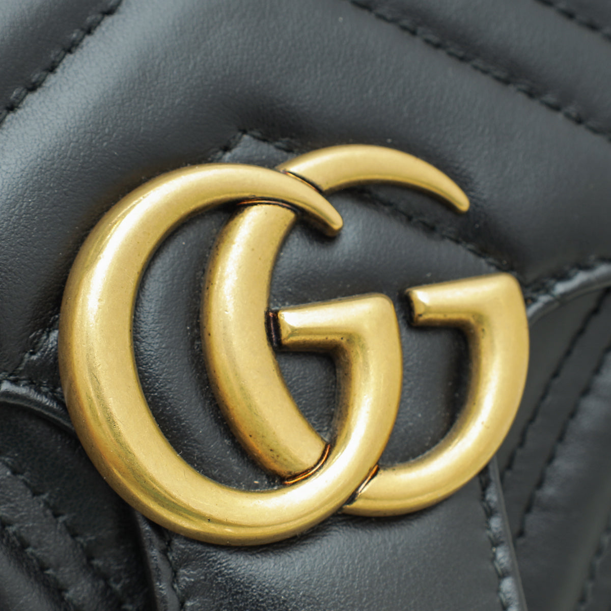 Gucci Black GG Marmont Matelasse Mini Shoulder Bag