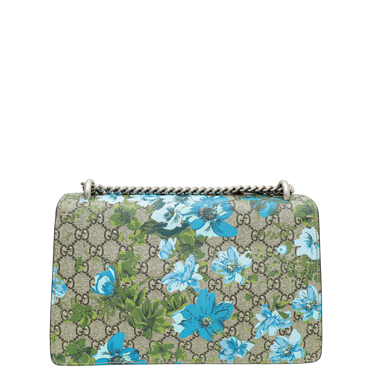 Gucci Ebony Multicolor Blooms Print Embroidered Dionysus Small Bag