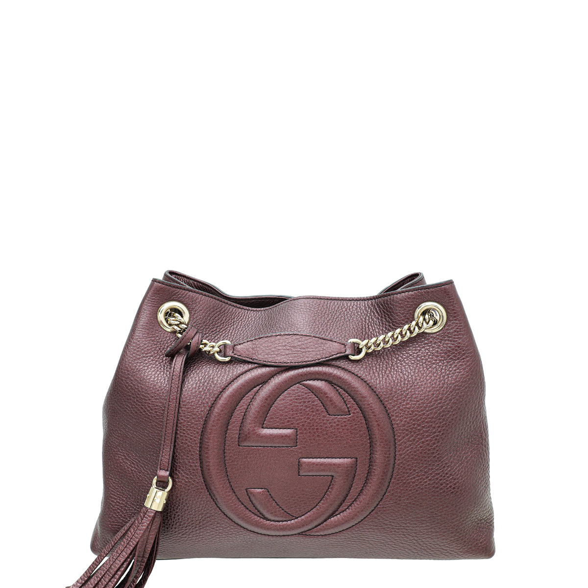 Gucci Violet Soho Tassel Medium Tote Bag-Gucci-THE CLOSET