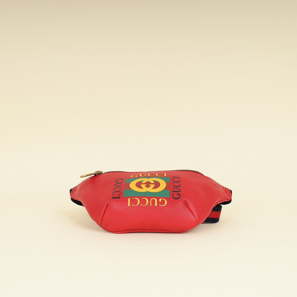 Gucci Red Logo Print Belt Bag-Gucci-THE CLOSET