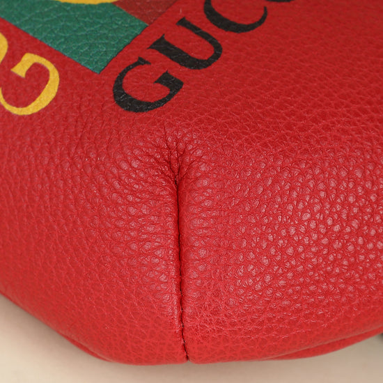 Gucci Red Logo Print Belt Bag-Gucci-THE CLOSET
