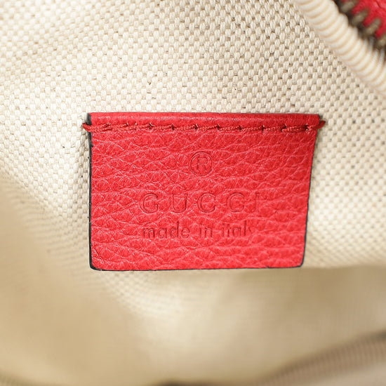 Gucci Red Logo Print Belt Bag-Gucci-THE CLOSET