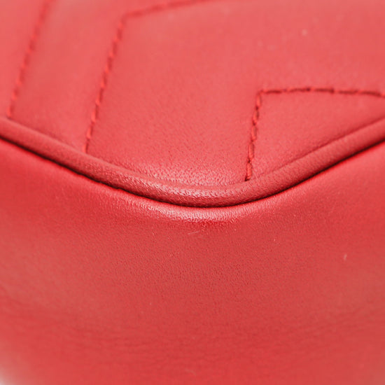 Gucci Red GG Marmont Super Mini Bag