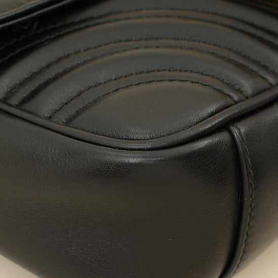 Gucci Black GG Marmont Mini Shoulder Bag-Gucci-THE CLOSET