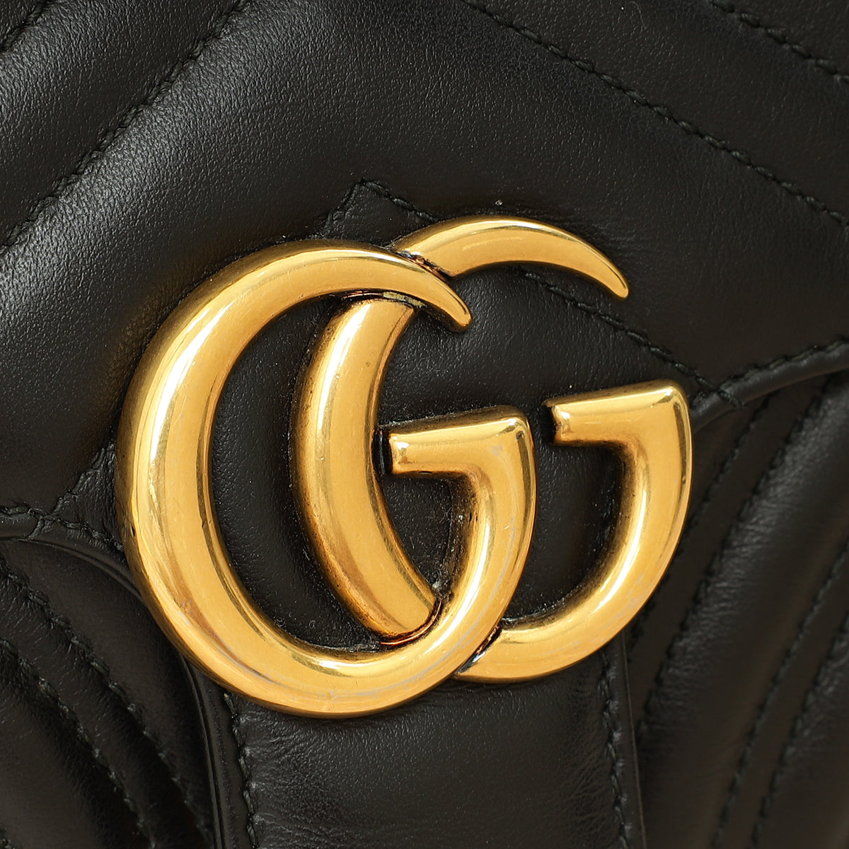 Gucci Black GG Marmont Mini Shoulder Bag-Gucci-THE CLOSET