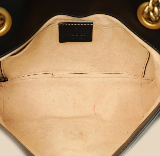 Gucci Black GG Marmont Mini Shoulder Bag-Gucci-THE CLOSET