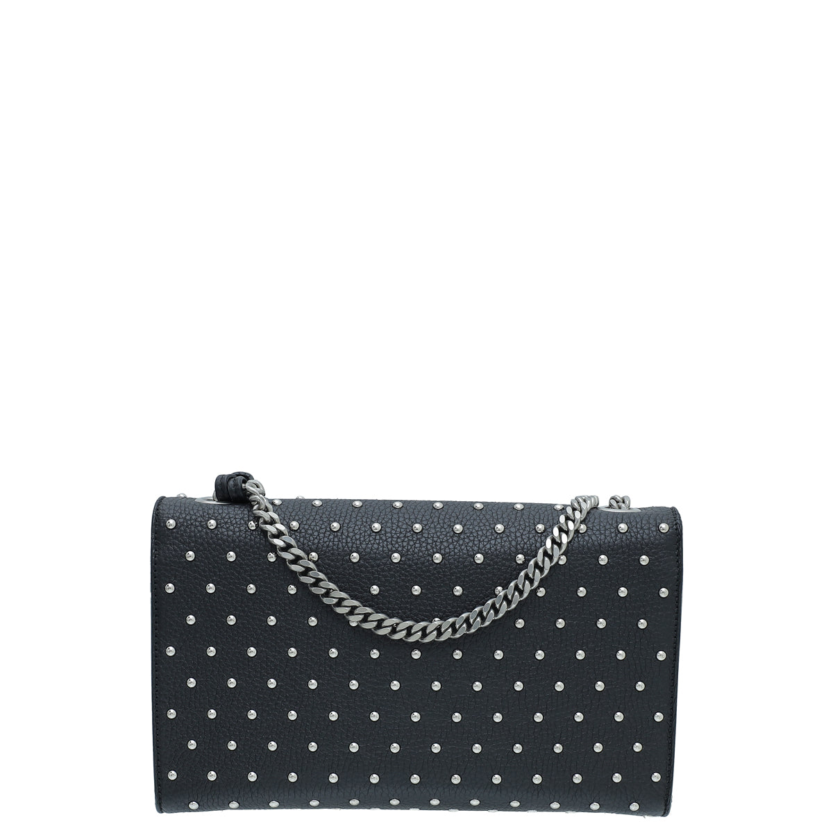 Gucci Black Studded Miss Bamboo Flap Bag