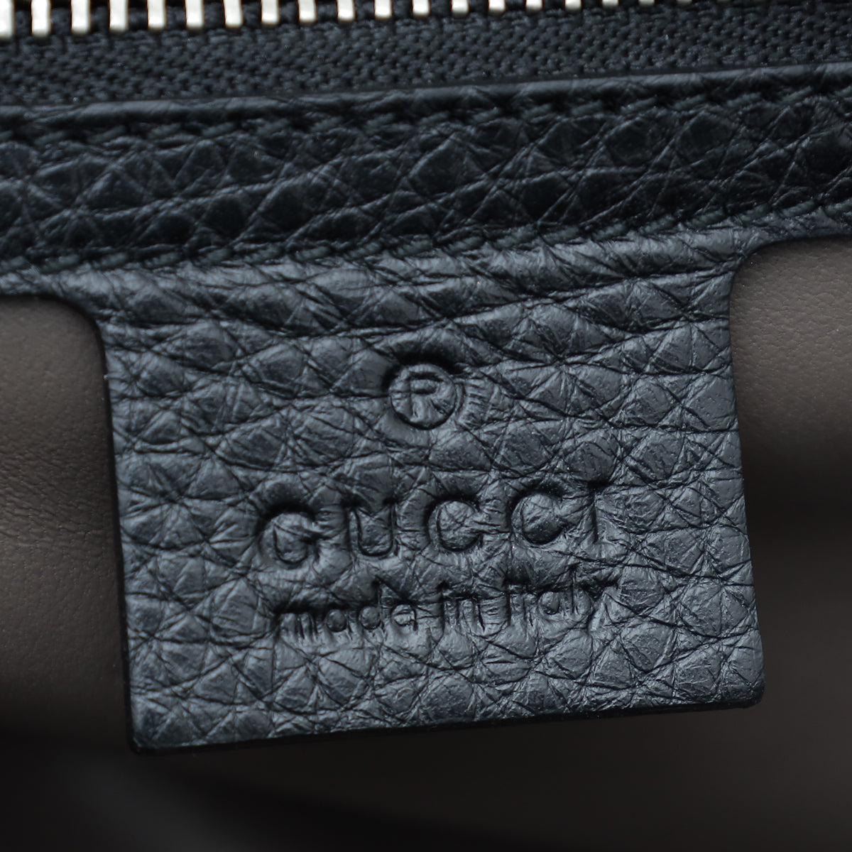Gucci Black Studded Miss Bamboo Flap Bag