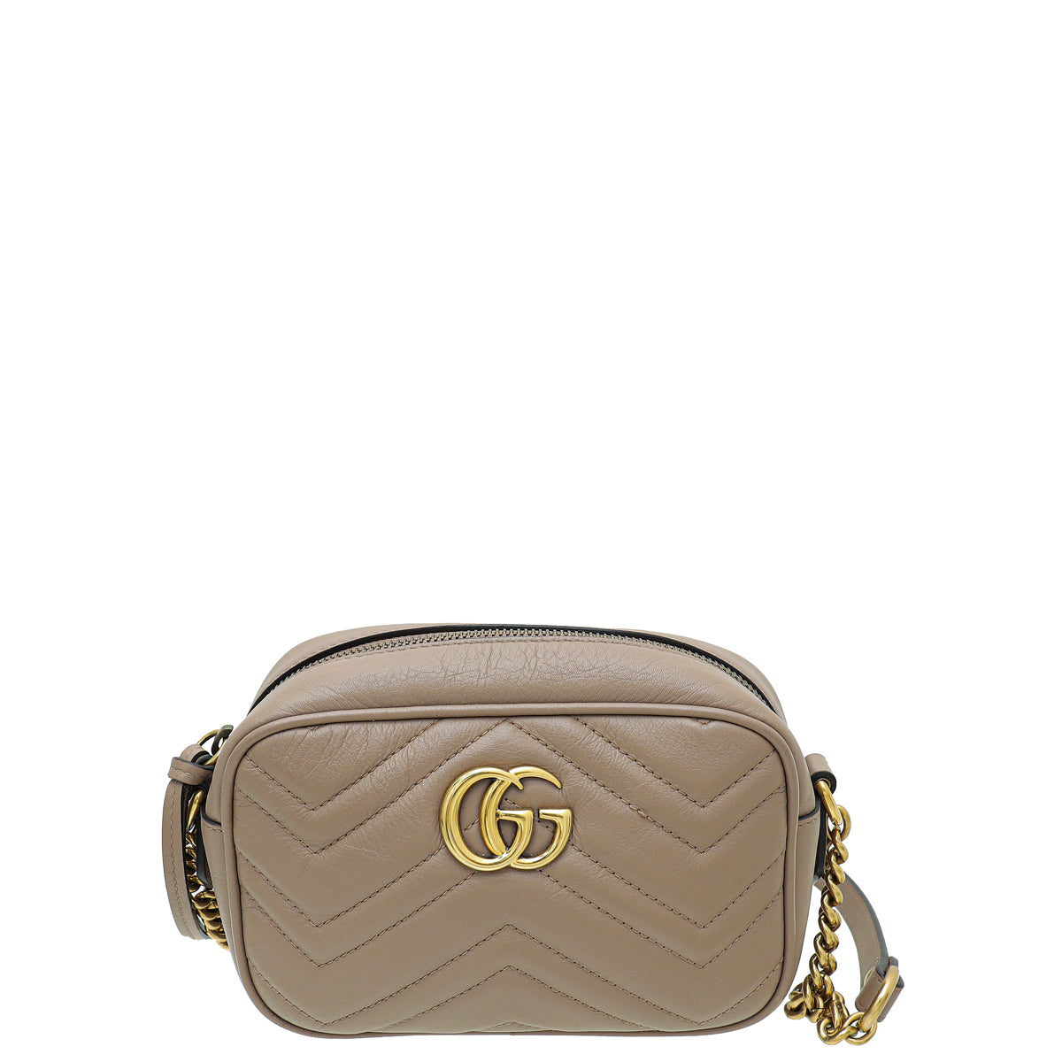 Gucci Dusty Pink GG Marmont Matelasse Mini Camera Bag-Gucci-THE CLOSET