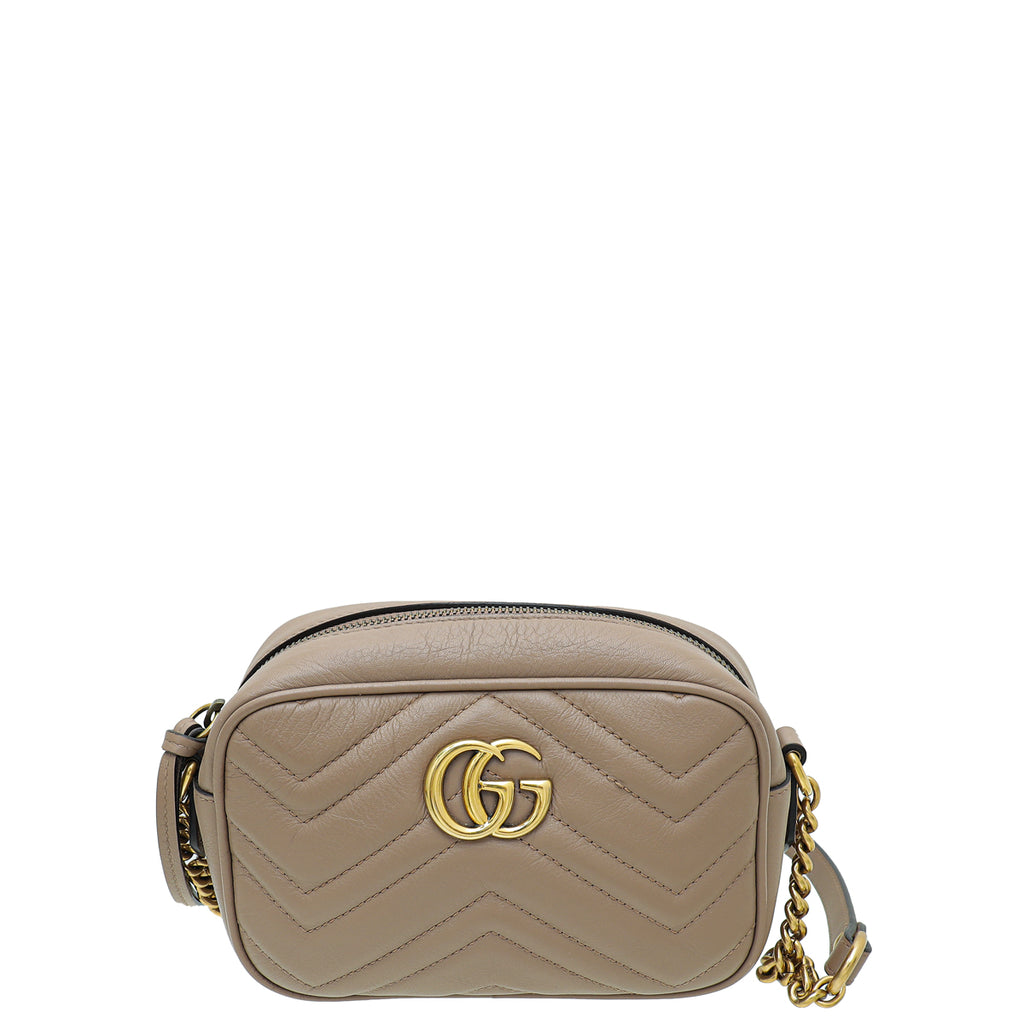 Gucci GG Marmont Matelasse Mini Camera Bag Dusty Pink