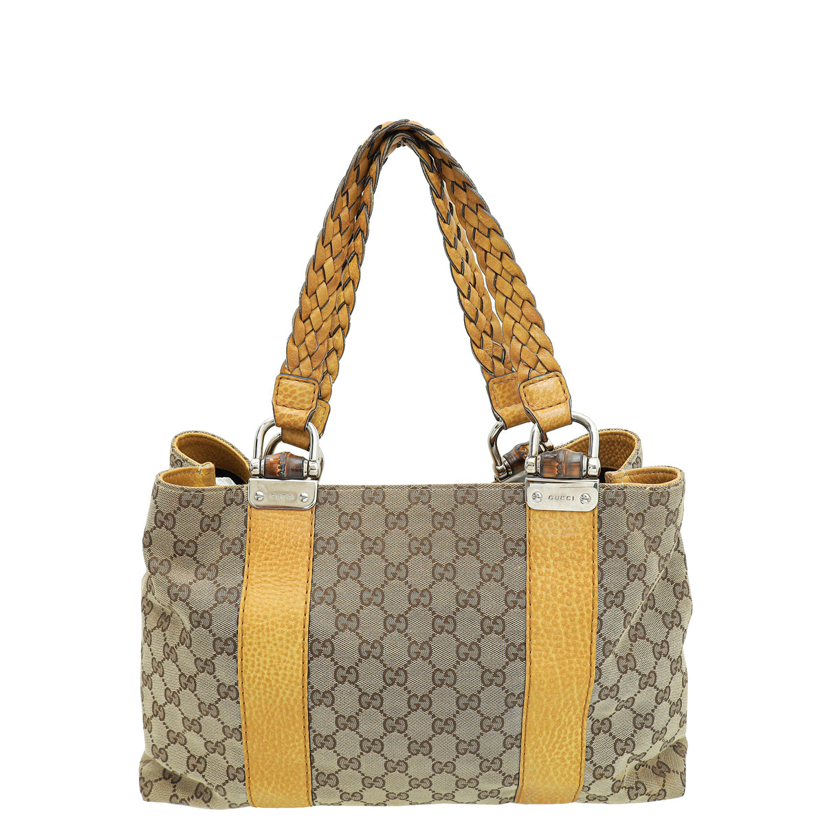 Gucci GG Bamboo Bar Medium Tote Bag-Gucci-THE CLOSET