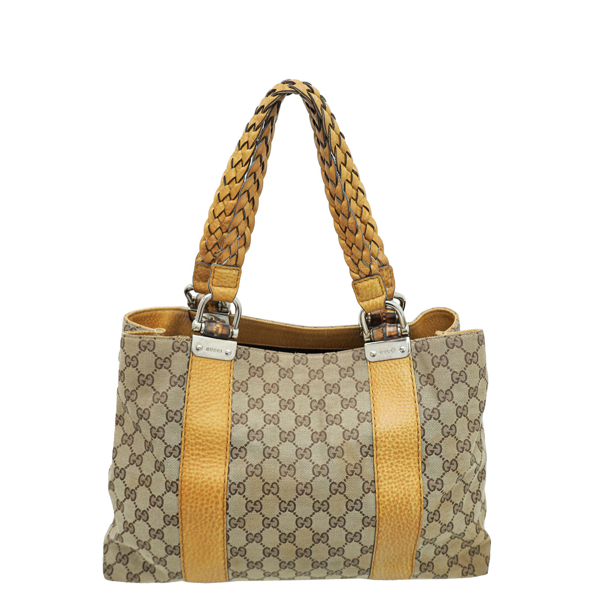 Gucci GG Bamboo Bar Medium Tote Bag-Gucci-THE CLOSET