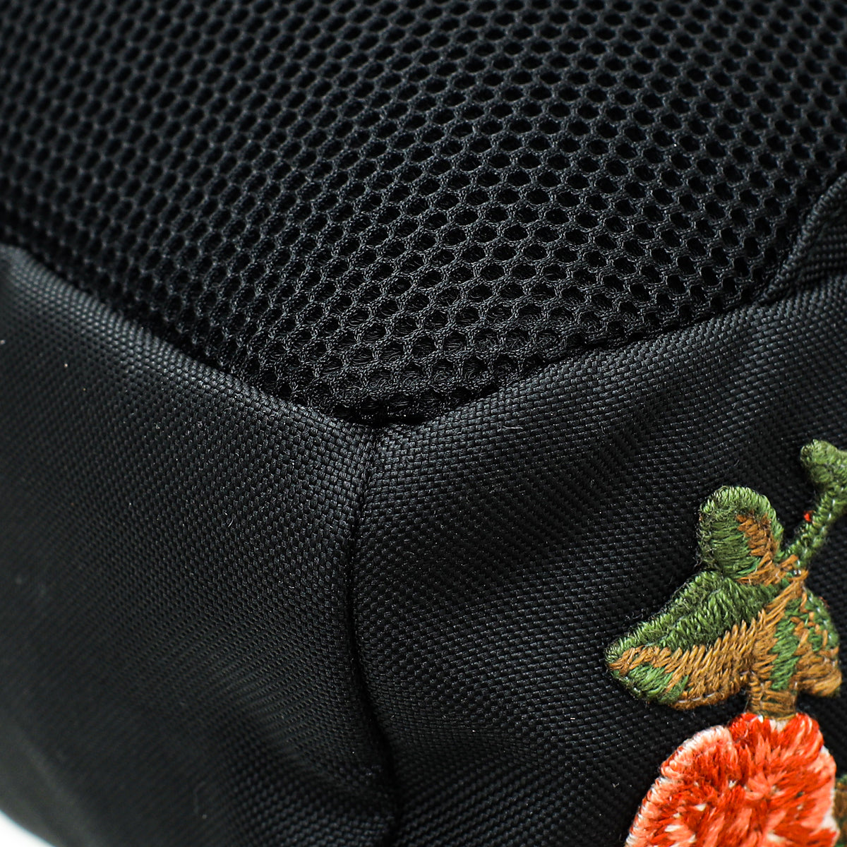 Gucci Black Embroidered Backpack Bag