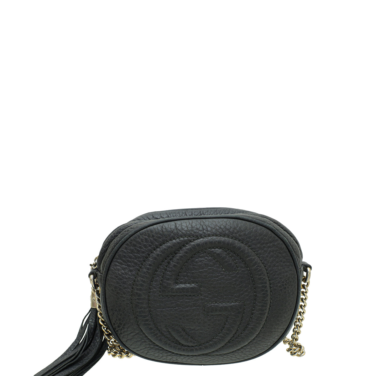 Gucci Black Soho Tassel Mini Chain Bag-Gucci-THE CLOSET