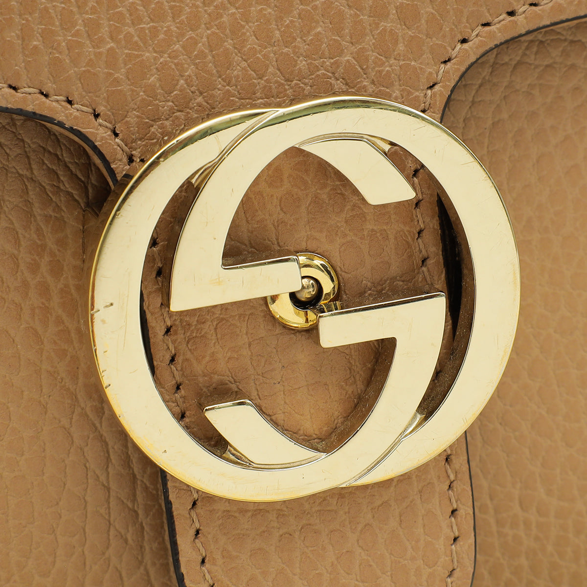 Gucci Tan Interlocking G Small Chain Bag