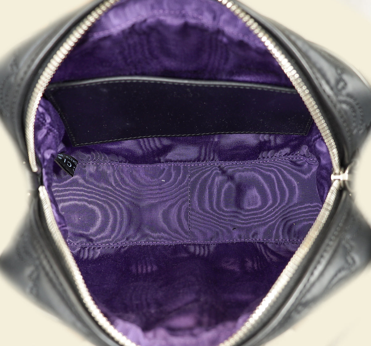 Gucci Black Nylon Enamel GG Matelasse Shoulder Bag