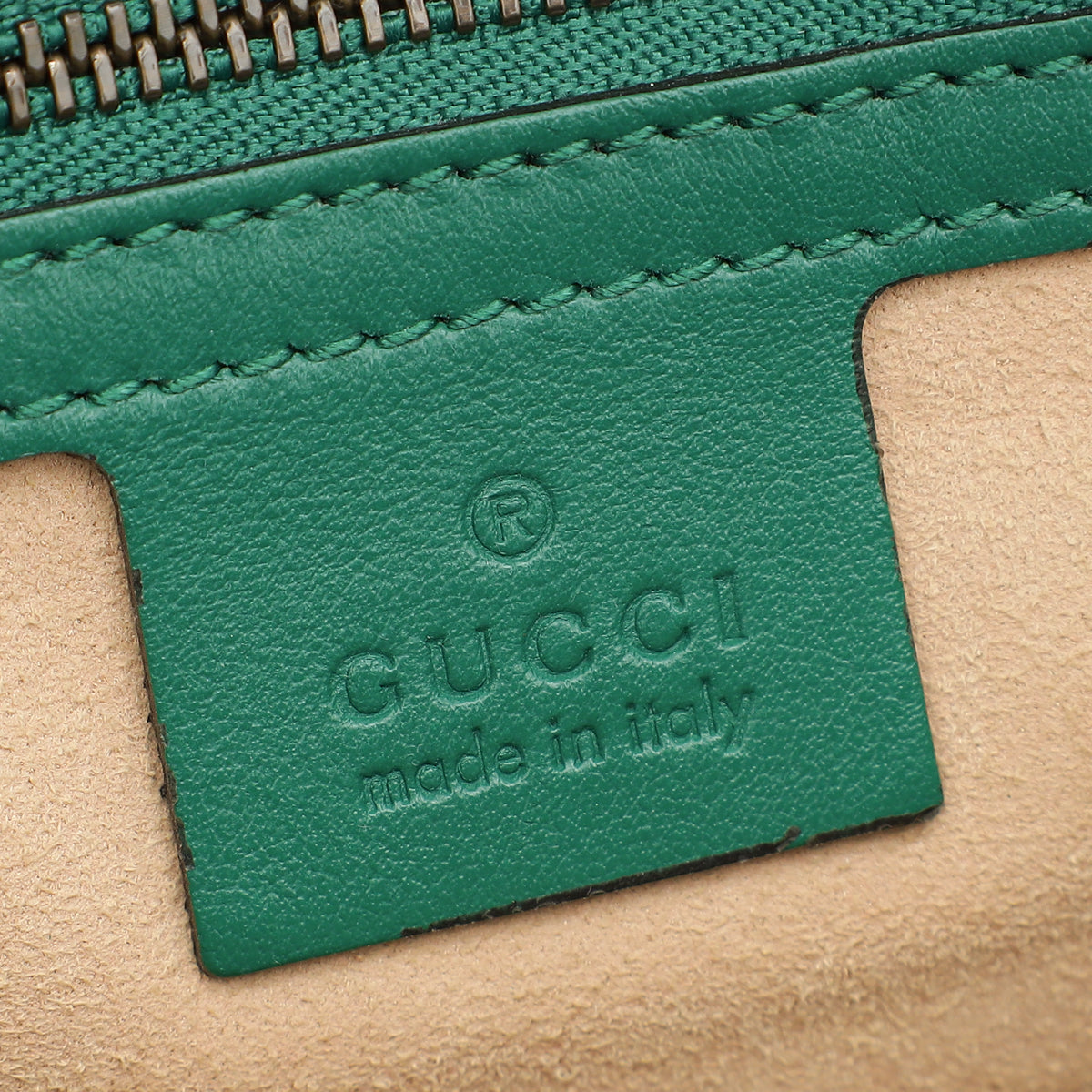 Gucci Green GG Marmont Top Handle Small Bag