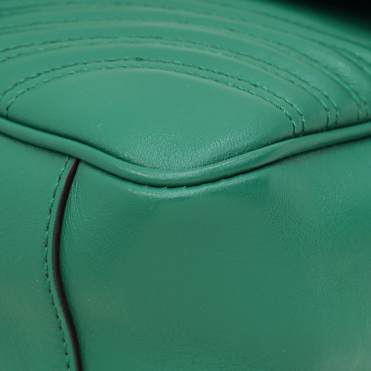 Gucci Green GG Marmont Top Handle Small Bag