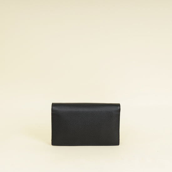 Gucci Black Interlocking G Wallet on Chain-Gucci-THE CLOSET
