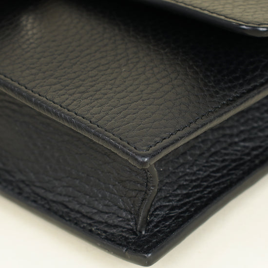 Gucci Black Interlocking G Wallet on Chain-Gucci-THE CLOSET