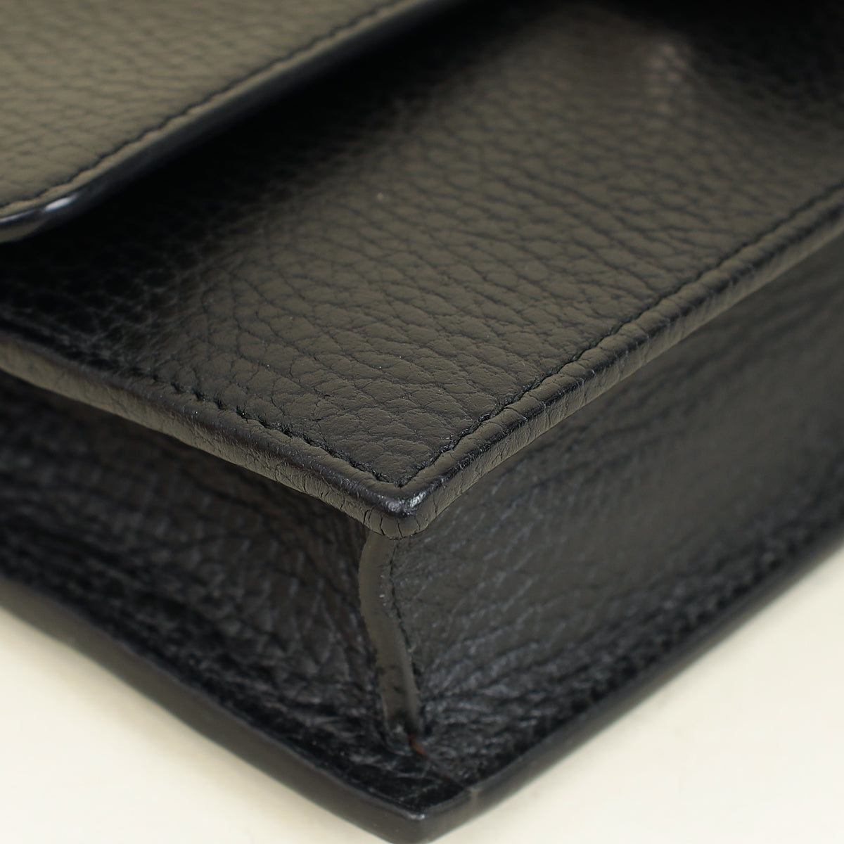 Gucci Black Interlocking G Wallet on Chain-Gucci-THE CLOSET