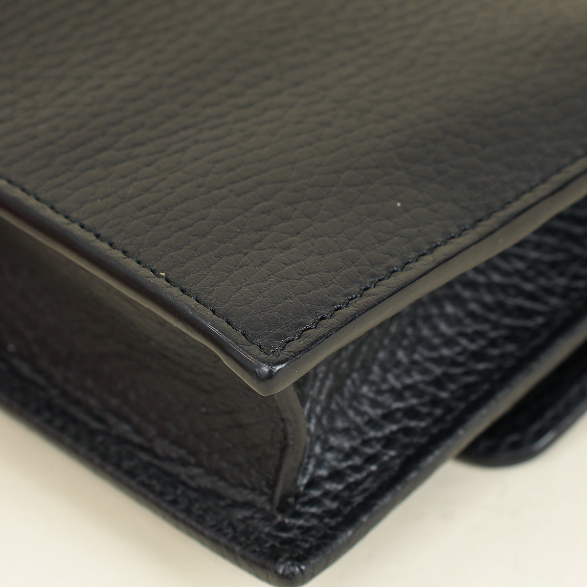 Gucci Black Interlocking G Wallet on Chain-Gucci-THE CLOSET