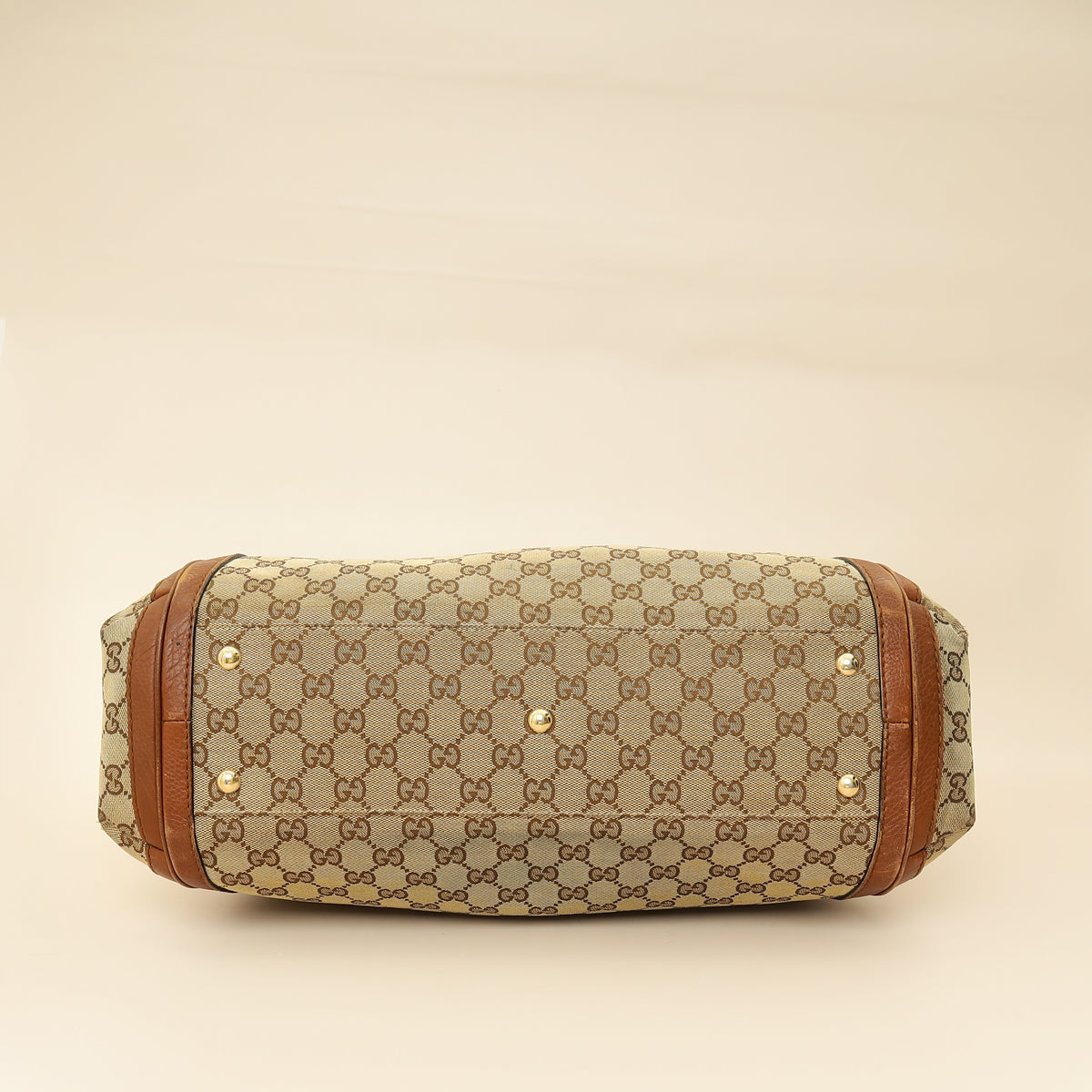 Gucci Brown GG Monogram Cellarius Large Bella Top Handle Bag-Gucci-THE CLOSET