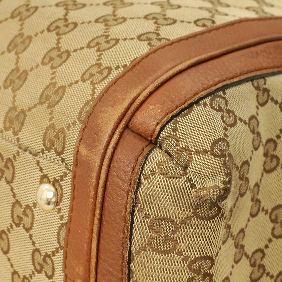 Gucci Brown GG Monogram Cellarius Large Bella Top Handle Bag-Gucci-THE CLOSET