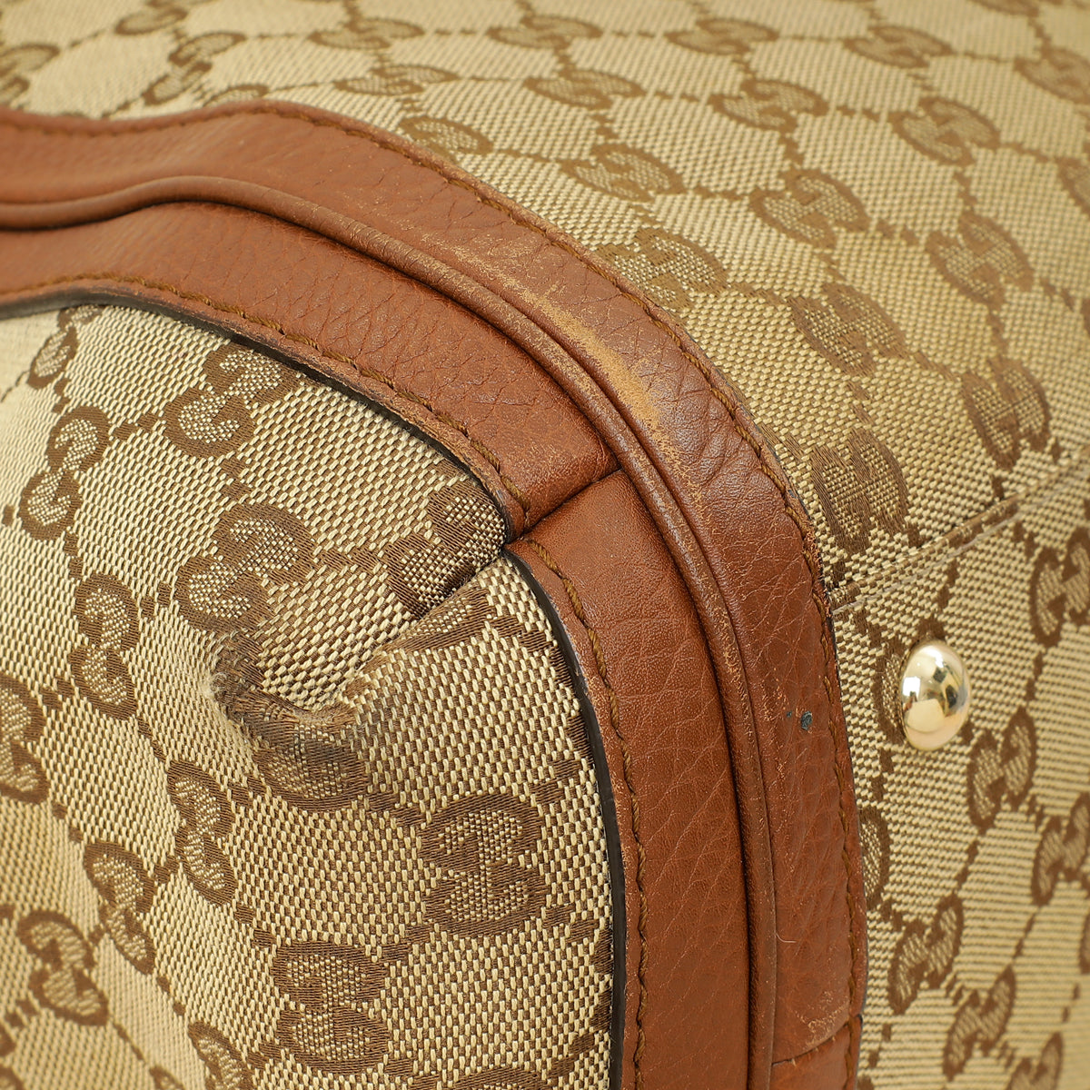 Gucci Brown GG Monogram Cellarius Large Bella Top Handle Bag-Gucci-THE CLOSET