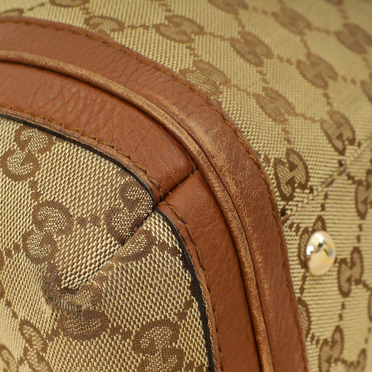 Gucci Brown GG Monogram Cellarius Large Bella Top Handle Bag-Gucci-THE CLOSET